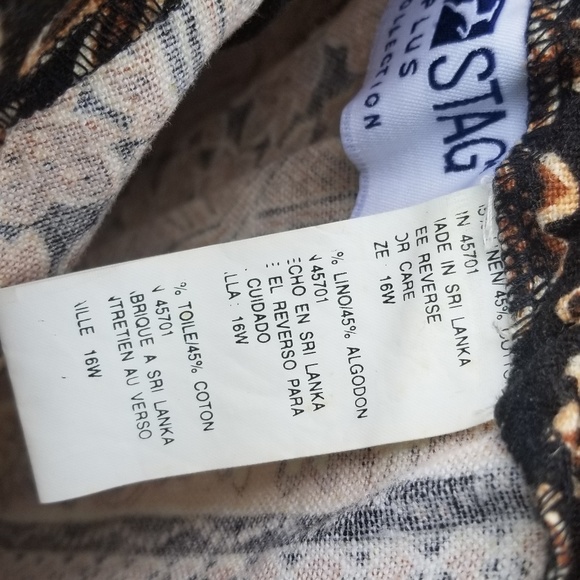 Vintage Neutral Floral print Skirt - Picture 3 of 4